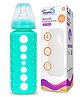 Baby Dolphin Anti-Colic Borosilicate Glass Feeding Bottle with Sleeve, BPA Free - 250ml, Green