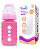 Baby Dolphin Anti-Colic Borosilicate Glass Feeding Bottle with Sleeve, BPA Free - 125ml, Pink