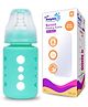 Baby Dolphin Anti-Colic Borosilicate Glass Feeding Bottle with Sleeve, BPA Free - 125ml, Green