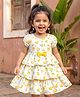 Babyhug 100% Cotton Half Sleeve One Piece Dresses / Frocks White age 18-24M