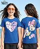 Pine Kids Disney 100% Cotton Knit Half Sleeves T-Shirt With Front & Back Minnie & Daisy Graphic - Blue