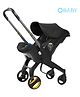 OBABY Stroller cum Car Seat  5 Point Safety Harness Ergonomic Foldable seat Stroller for New Born and Toddler-Black
