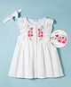 Mark & Mia Cotton One Piece Frocks Sleeveless with Embroidery Detailing WHITE 2-3 Years