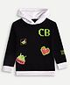 chuckleberrie  Cotton Knit Full Sleeves Gamer Theme Printed Light Winter Hooded Sweatshirt - Black
