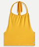 chuckleberrie Cotton Knit Sleeveless Solid Top - Yellow
