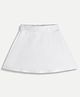chuckleberrie Cotton Knit Solid Skort - White