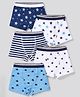 Bonfino Cotton Elastane Knit Trunks with Star Print Pack of 5 - Multicolor
