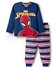 Babyhug Marvel Single Jersey Knit Full Sleeves T-Shirt & Pyjama Night Suit With Spider-Man Graphics - Multicolor