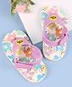Babyoye Velcro Closure Flip Flops With Teddy Print - Lavender