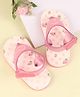 Babyoye Velcro Closure Flip Flops With Floral Print - Pink