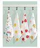 Domenico Premium 6 Layered Ultra Soft Muslin Cotton Wash Cloth Pack of 4 - (Colour & Print May Vary)