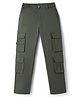 Primo Gino Cotton Twill Lycra Woven Full Length Trouser With Cargo Pockets - Olive Green