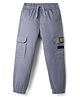 Primo Gino Cotton Elastane Woven Full Length Solid Trouser - Light Grey