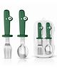 ONE AND ONLY Baby Spoon and Fork Set with Dinosaur Grip