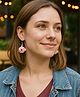 Digital Dress Room Handmade Pink Woollen Crochet Whale Earrings for Women | Festive/Christmas Dangler Wool Jewellery Design-4 g