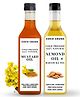 Coco Crush Combo of Cold Pressed Almond Oil and Mustard Oil, 100% Natural - (2x500ml) 1000 ml