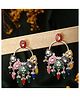 YU FASHIONS Gold Metal Gold Plated Stylish Adjustable Earrings  20 g