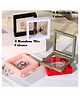 Yu Fashions 3 Piece Random Colour Transparent Pe Film Display Box Holder Square Frame for Jewelry - 20 g