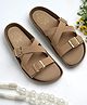 Shoetopia Buckle Detailed Sandals - Beige