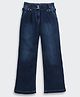 Tiny Girl Cotton Woven Mild Washed Jeans - Dark Blue