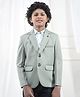 CRIMSOUNE CLUB Woven Full Sleeves Solid Blazer - Green