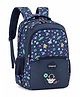 Babyhug 16 Inches Galaxy Astronaut Theme Backpack | 2 Main Compartments, 3 Front Pockets, 2 Side Bottle Pockets | Water Resistant | Durable Zippers | For School, Travel & Outdoors | Blue