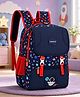 Babyhug 16 Inches Space Theme Snappy Backpack | 2 Main Compartments, 2 Front Pockets, 2 Side Bottle Pockets | Water Resistant | Durable Zippers | For School, Travel & Outdoors | Blue Red