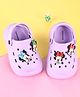 Cute Walk by Babyhug Disney Clogs with Minnie Mouse Applique - Purple
