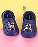 Cute Walk by Babyhug Disney Back Strap Clogs With Micky Mouse Applique - Navy Blue