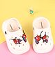 Cute Walk by Babyhug Marvel Clogs with Spider-Man Applique - Off White