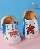 Cute Walk by Babyhug Marvel Back Strap Clogs With Iron Man Applique - Blue