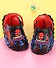 Cute Walk by Babyhug Marvel  Back Strap Clogs With Spider Man Applique - Black