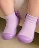 Cute Walk by Babyhug Slip On  Solid Socks Shoes - Purple