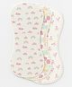 Polka Tots 100% Muslin Cotton Printed Pack of 3 Burp Cloth - Multicolor