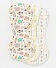 Polka Tots 100% Muslin Cotton Printed Pack of 3 Burp Cloth - Multicolor