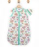 Polka Tots 100% Cotton Sleeping Bag with Cap - Rainbow Print - Multicolor
