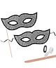 hoblie Silver Glitter Masquerade Eye Mask