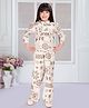 TINY BABY Woven Three Fourth Sleeves Ethnic Motifs Celestial Printed Coordinating Top & Pant Set - Brown