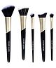 Colors Queen Pro Beauty Essentials 5 Pc Brush Set & professional makeup brush set - Black, 100g