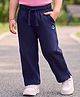 Kookie Kids Looper Knit Full Length Lounge Pant With Anchor Patch - Navy Blue