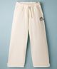 Kookie Kids Looper Knit Full Length Lounge Pant with Under the Sea Print - Off White