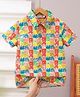 Mark & Mia Cotton Half Sleeves Bird Printed Shirt - Multicolour