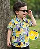 Mark & Mia Cotton Half Sleeves Animal Printed Shirt - Multicolour