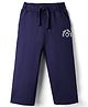 Kookie Kids Looper Knit Full Length Lounge Pant With Under The Sea Patch - Navy Blue