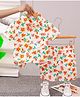 Mark & Mia Cotton Half Sleeves Shirt & Shorts Co-ord Set With Floral Print - Multicolor