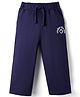Kookie Kids Looper Knit Full Length Lounge Pant With Under the Sea Patch - Navy Blue