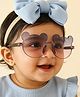 Babyhug Free Size Headbands With Bow Applique & Sunglasses - Light Blue