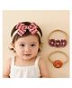 Bonfino Headbands With Applique Pack of 3 - Multicolor
