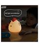 AKN TOYS Cute Chicken Silicone Night Lamp  Soft LED Rechargeable Bedside Light, Touch-Control Brightness, Adorable Nursery Nightlight, - PACK OF - 1 - ( COLOR MAVY VARY )