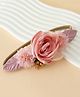 Bonfino Headband with Floral Applique Free Size - Pink